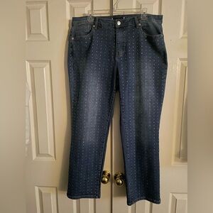 Women's Blue rhinestone Jeans